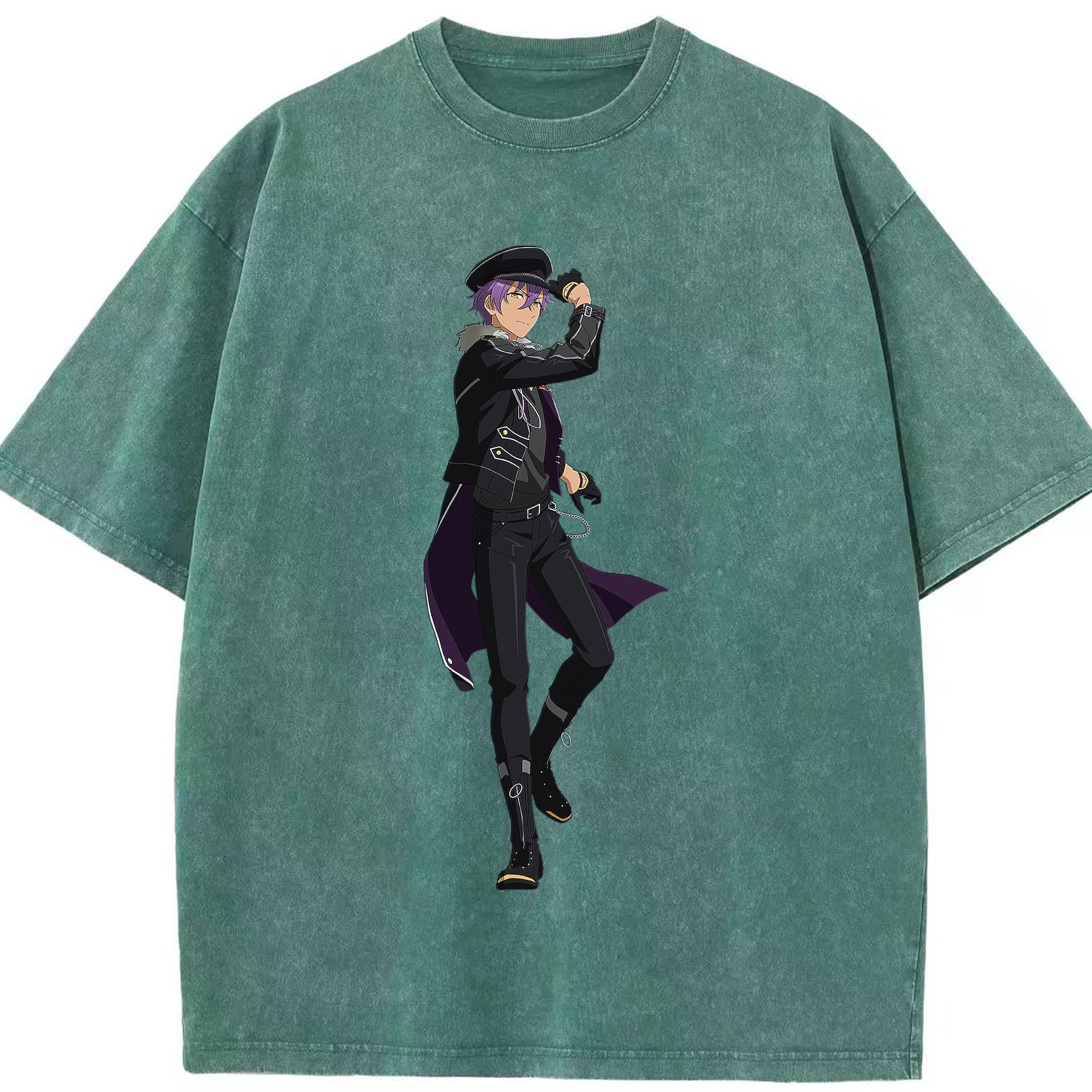 （画像用） あんさんぶるスターズ! Ensemble Stars 綿100% ヴィンテージ風 半袖Tシャツ（フロントプリント）